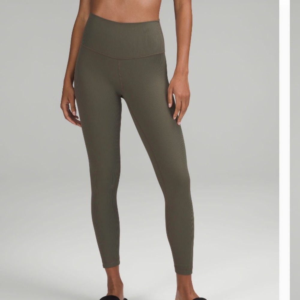 Lululemon Align Leggings Army Green 25” size 2